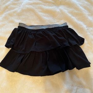 Piper Girls Size 10-12 Black Layered Mini Skirt